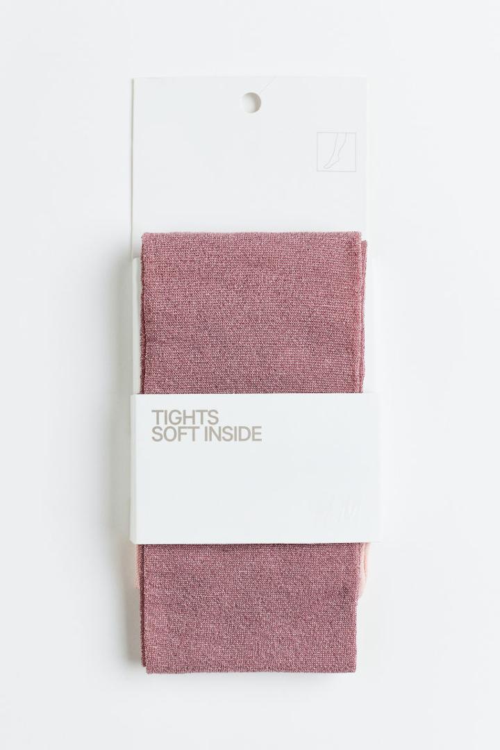 H & M - Glittery Tights - Pink