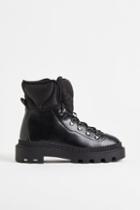 H & M - Padded Lace-up Boots - Black