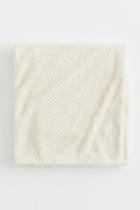 H & M - Fleece Throw - White