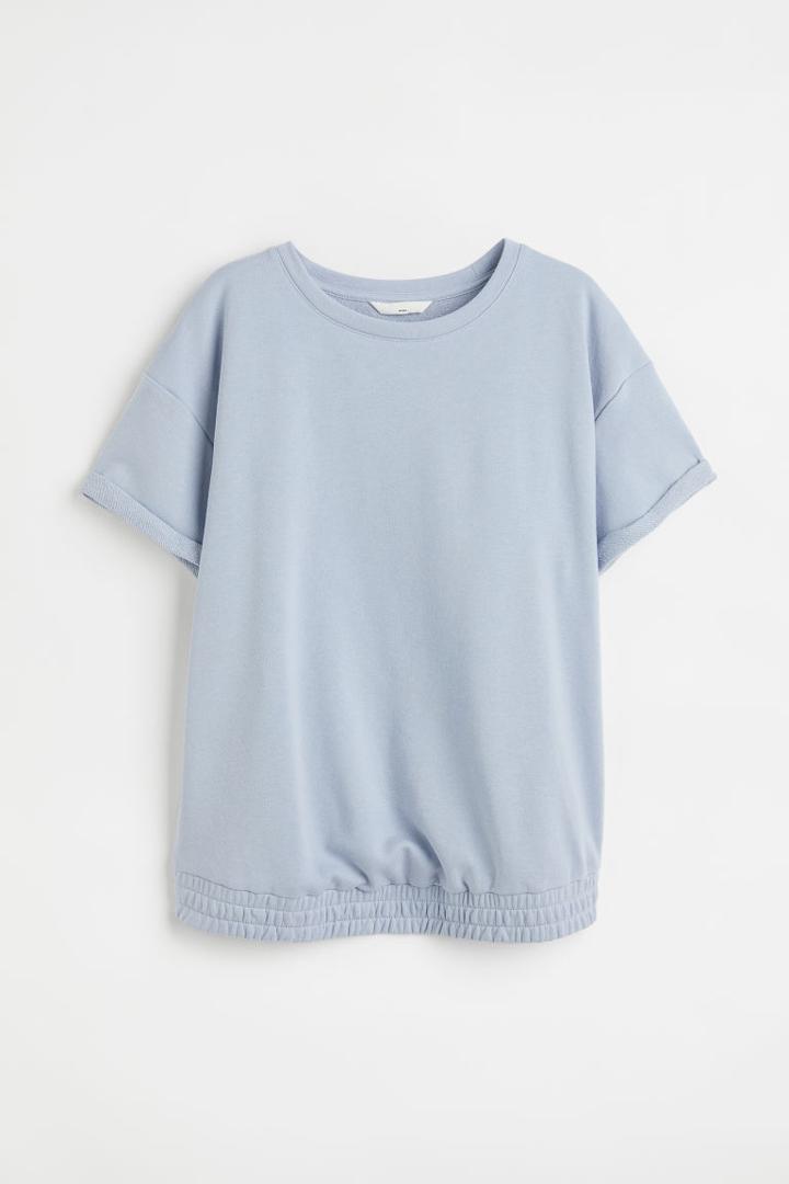 H & M - Mama Short-sleeved Sweatshirt - Blue
