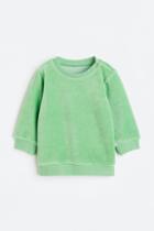 H & M - Velour Sweatshirt - Green