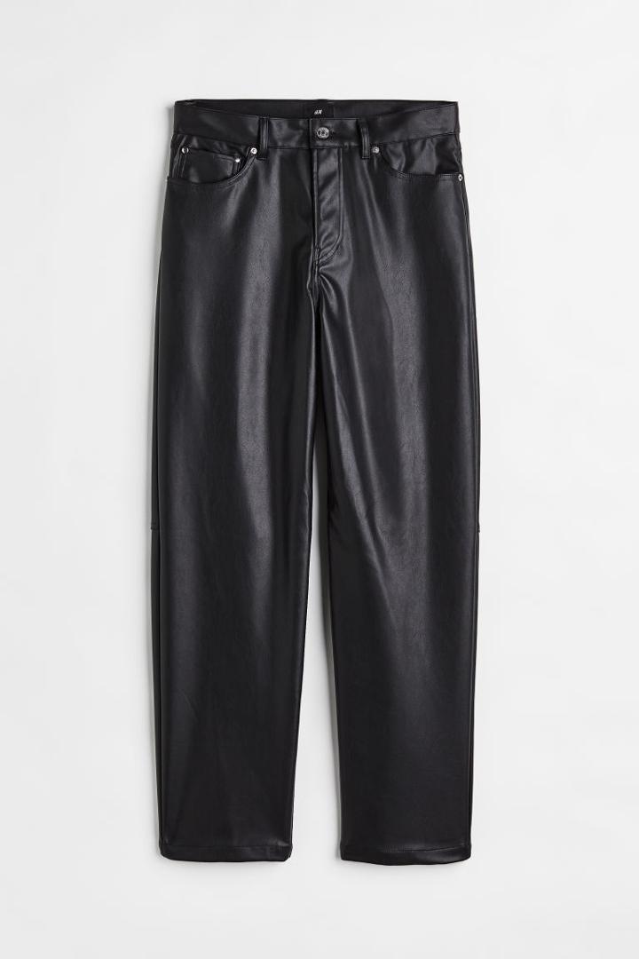 H & M - Loose Fit 5-pocket Pants - Black