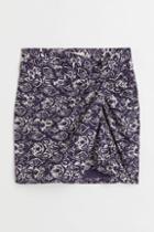H & M - Draped Skirt - Blue