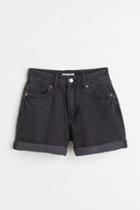 H & M - Mom High Denim Shorts - Gray