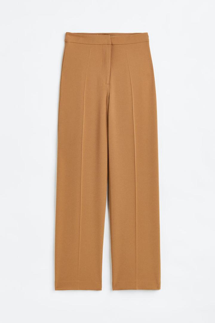 H & M - Wide-cut Pants - Beige