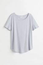 H & M - Modal-blend T-shirt - Blue
