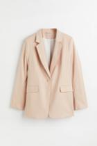 H & M - Single-breasted Jacket - Pink
