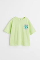 H & M - Oversized T-shirt - Green