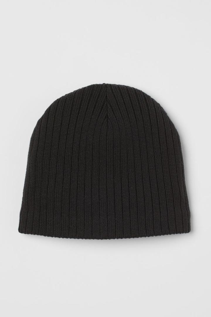 H & M - Fleece-lined Hat - Black