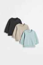 H & M - 3-pack Cotton Sweatshirts - Turquoise