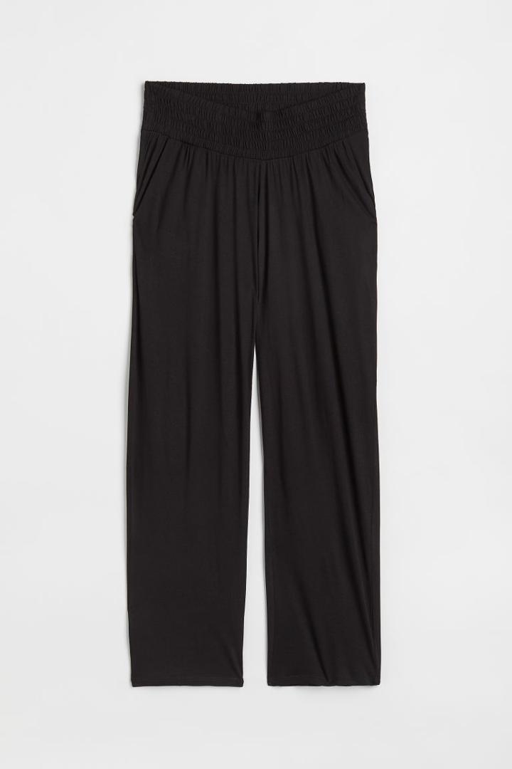 H & M - Mama Jersey Pants - Black