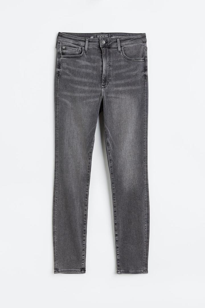 H & M - H & M+ True To You Skinny High Jeans - Gray