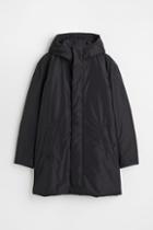 H & M - Padded Parka - Black