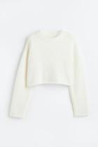 H & M - Fluffy Sweater - White