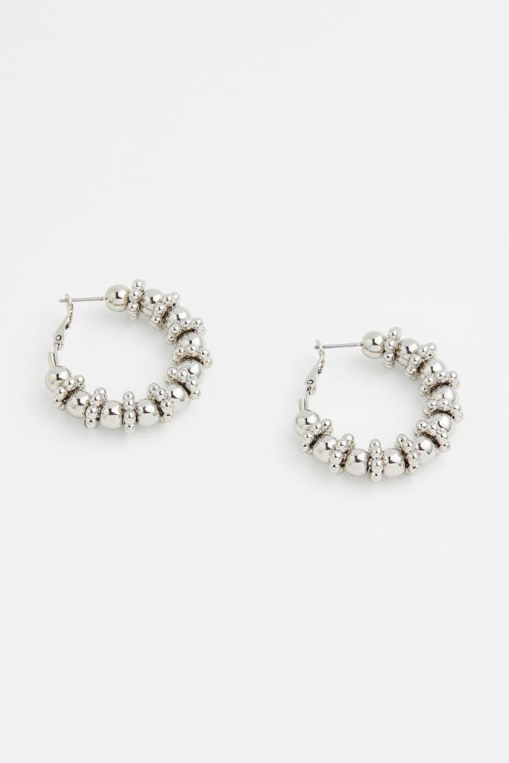 H & M - Hoop Earrings - Silver
