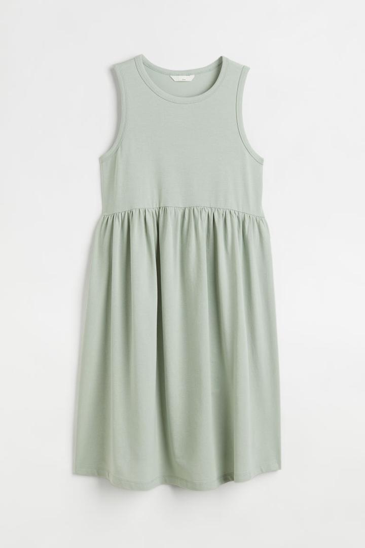 H & M - Mama Short Jersey Dress - Green