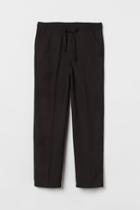 H & M - Straight Fit Joggers - Black