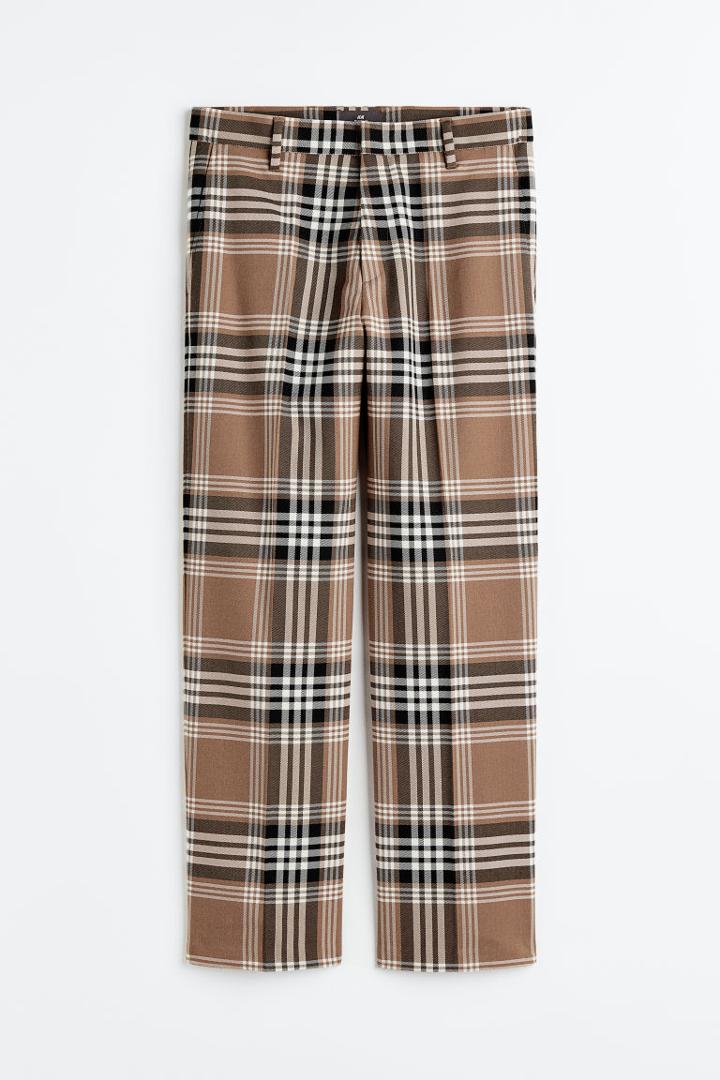 H & M - Relaxed Fit Pants - Beige