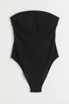 H & M - Bandeau Swimsuit - Black