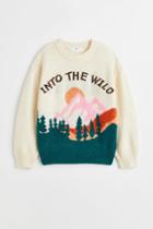 H & M - Jacquard-knit Jumper - White