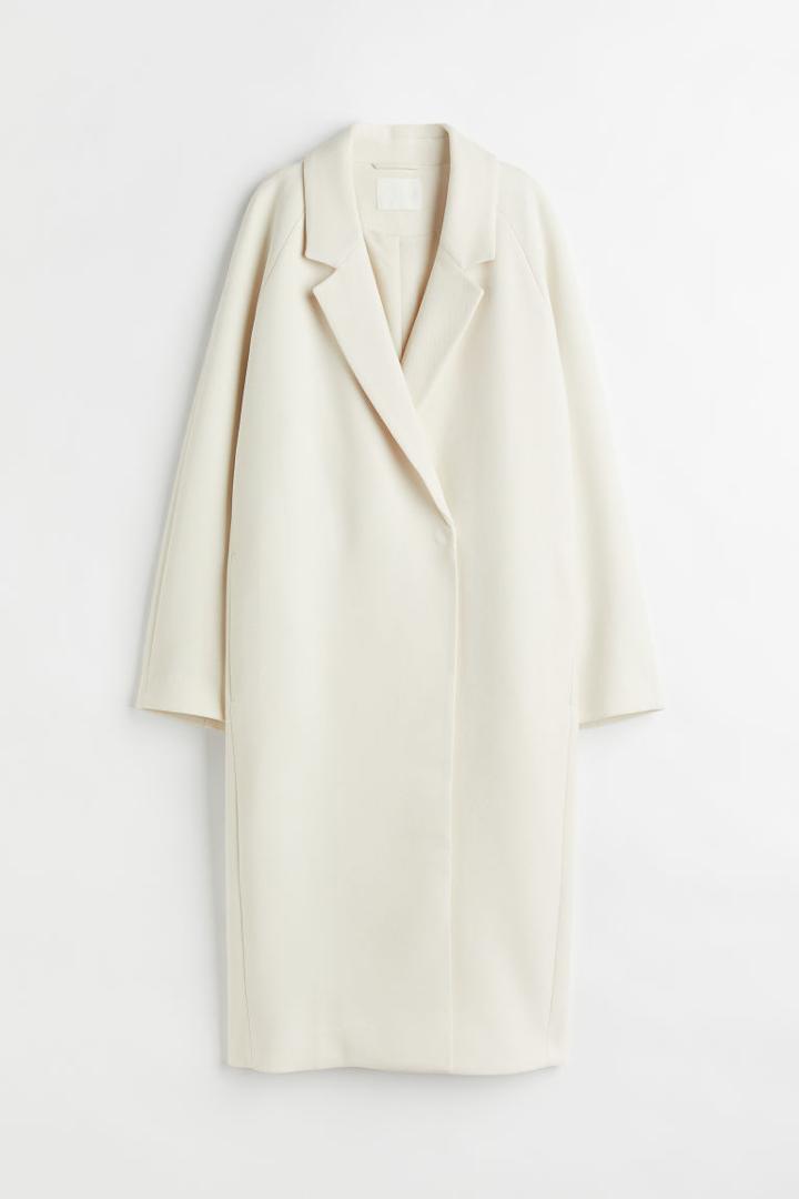 H & M - Calf-length Coat - Beige