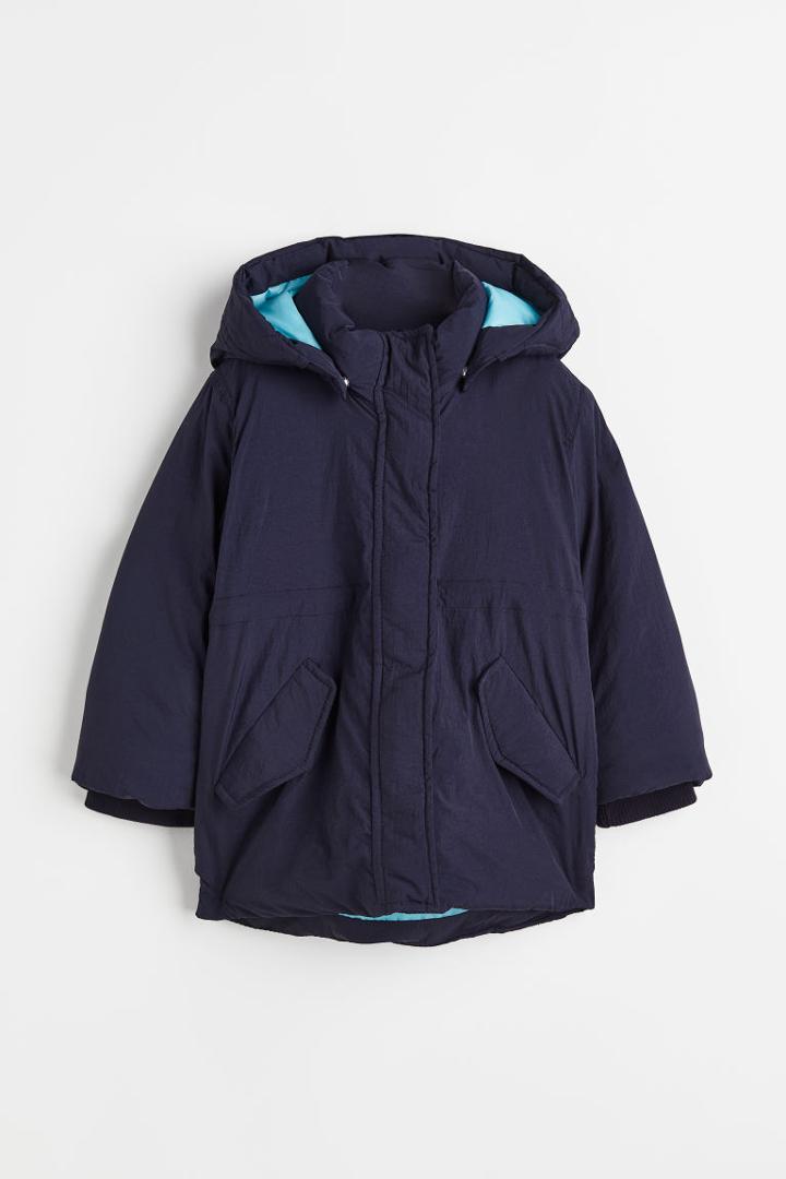 H & M - Padded Nylon Parka - Blue