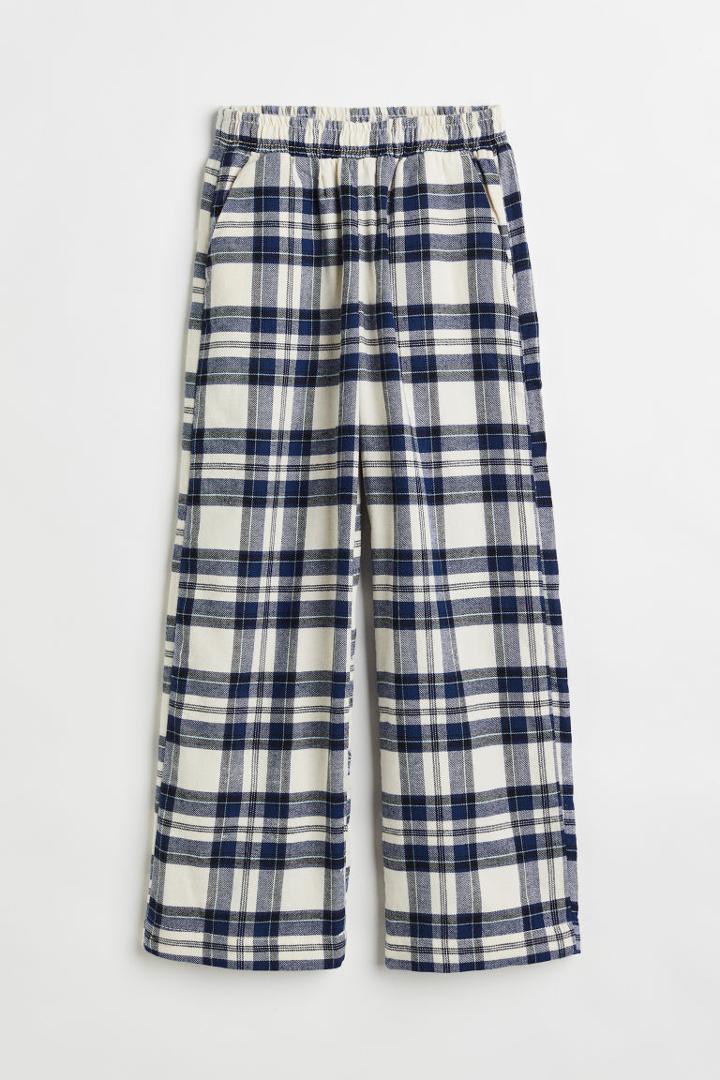 H & M - Cotton Pull-on Pants - Beige