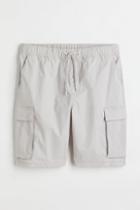 H & M - Regular Fit Nylon Cargo Shorts - Gray