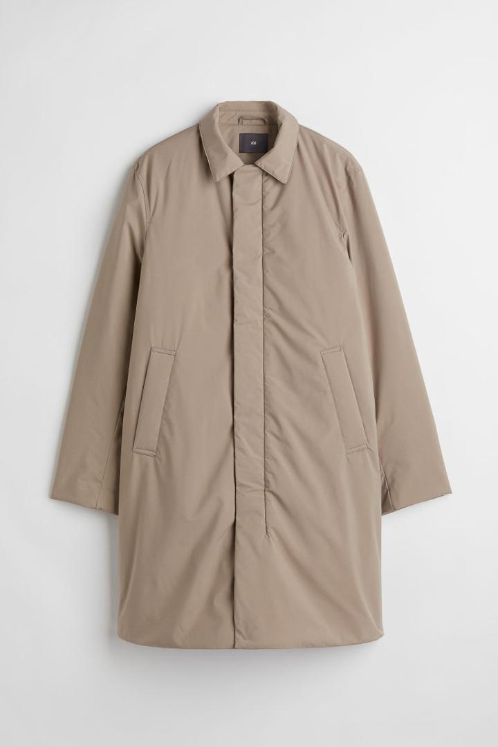 H & M - Water-repellent Car Coat - Beige
