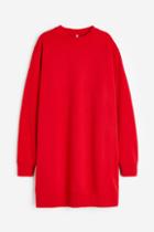 H & M - Sweatshirt Dress - Red