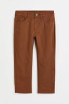 H & M - Relaxed Fit Lined Twill Pants - Beige
