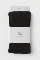 H & M - Rib-knit Tights - Black