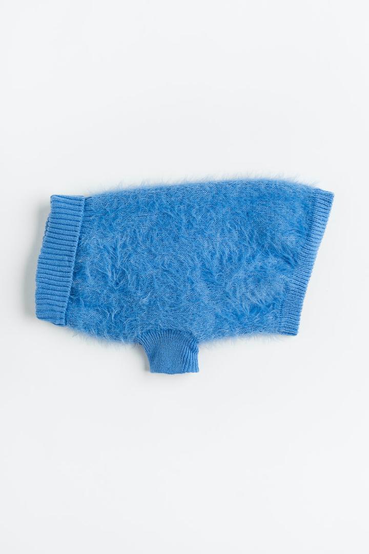 H & M - Fluffy Dog Sweater - Blue