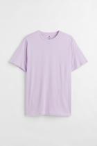 H & M - Regular Fit Crew-neck T-shirt - Purple