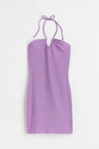 H & M - Halterneck Dress - Purple