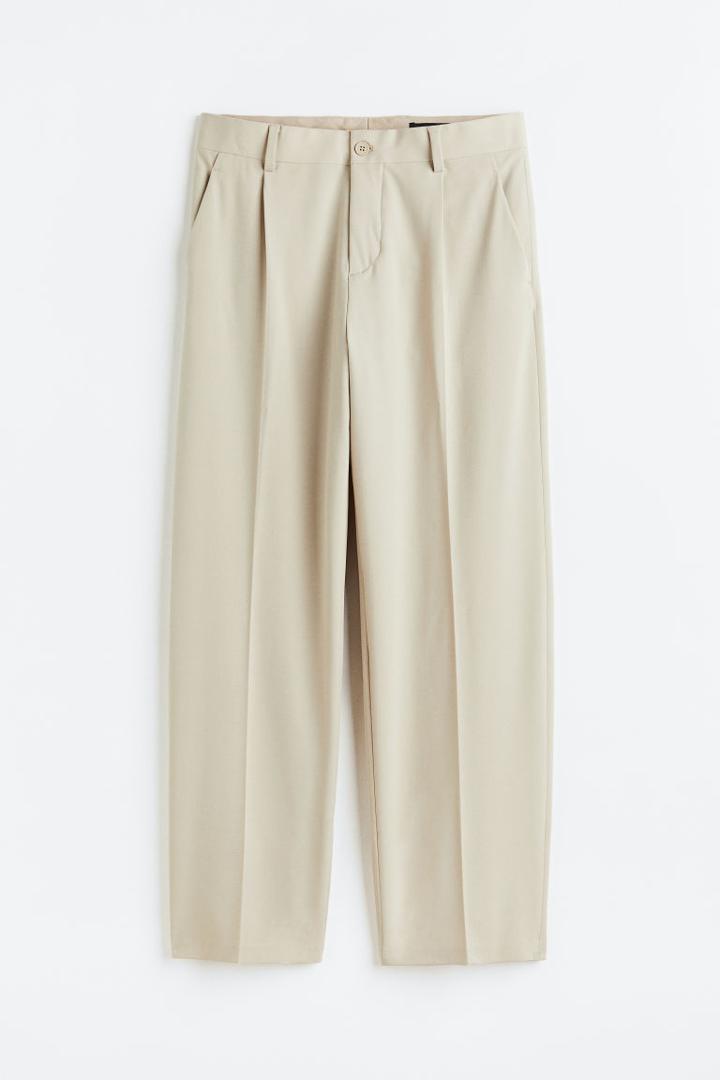H & M - Loose Fit Dress Pants - Beige