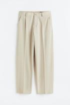 H & M - Loose Fit Dress Pants - Beige