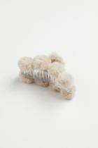 H & M - Pompom Hair Claw - Gray