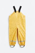 H & M - Rain Pants With Suspenders - Yellow