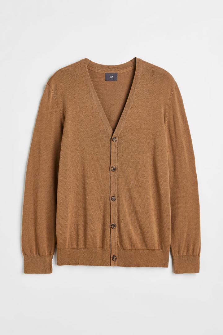 H & M - Cotton Cardigan - Beige