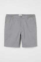 H & M - Cotton Chino Shorts - Gray