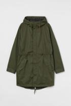 H & M - Water-repellent Parka - Green