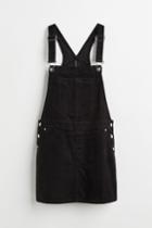 H & M - Corduroy Overall Dress - Black