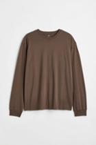 H & M - Relaxed Fit Jersey Shirt - Beige