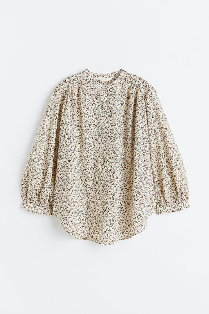 H & M - Cotton Blouse - Beige
