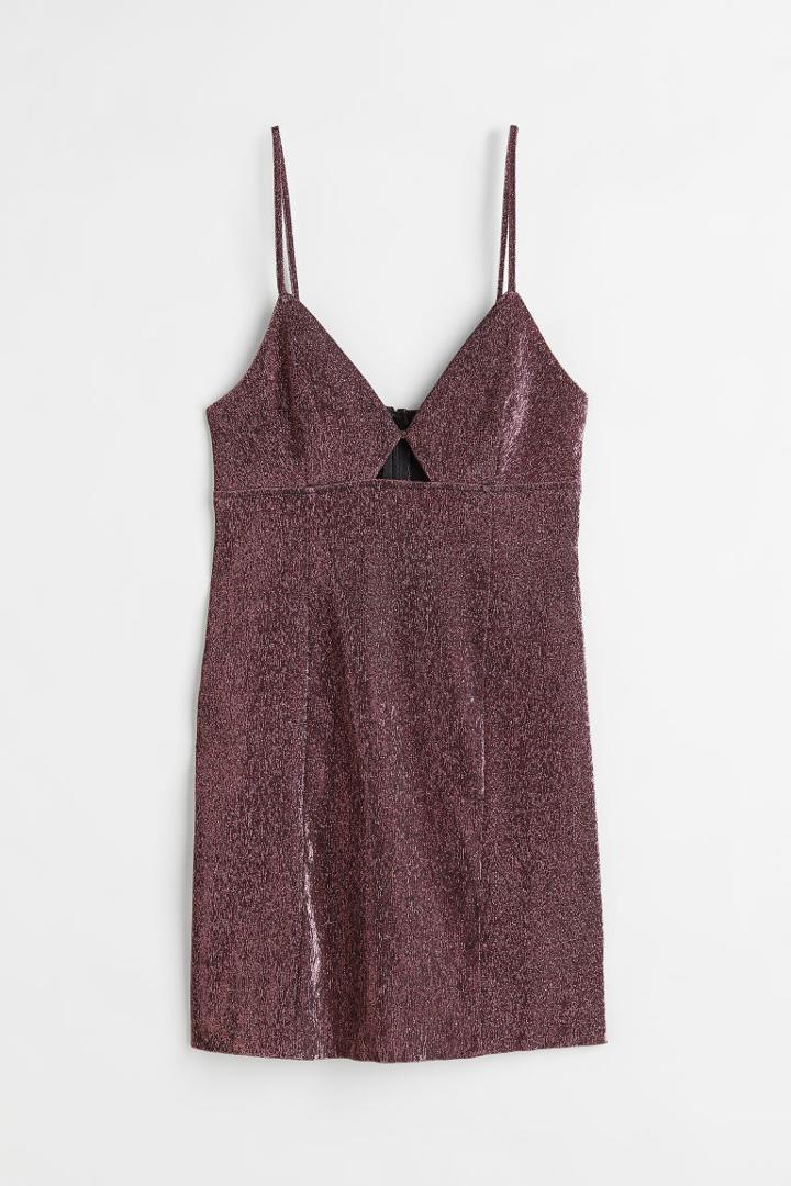 H & M - Cut-out Mini Dress - Red