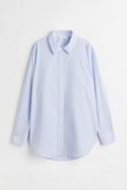 H & M - Poplin Shirt - Blue