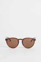 H & M - Round Sunglasses - Brown