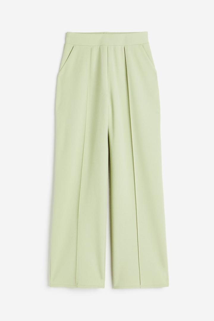 H & M - High-waist Dress Pants - Green