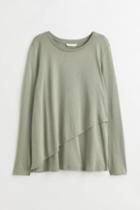 H & M - Mama Before & After Nursing Top - Green
